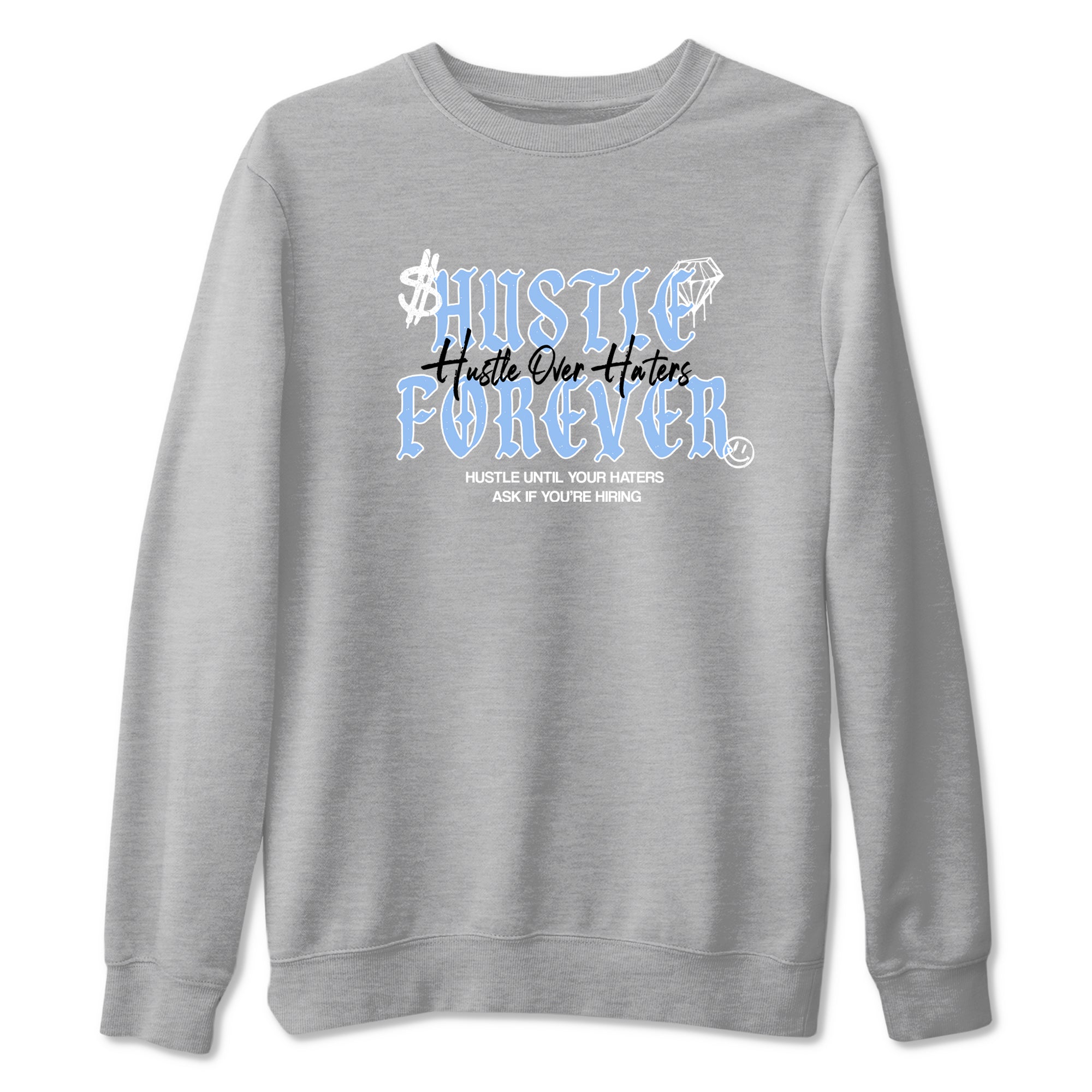 4s Forget Me Not shirts to match jordans Hustle Over Haters sneaker match tees Air Jordan 4 WMNS Aluminummatch shoes to clothes SNRT Sneaker Tees unisex cotton Heather Grey 2 shirts