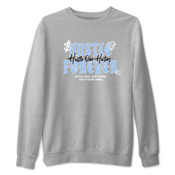 4s Forget Me Not shirts to match jordans Hustle Over Haters sneaker match tees Air Jordan 4 WMNS Aluminummatch shoes to clothes SNRT Sneaker Tees unisex cotton Heather Grey 2 shirts