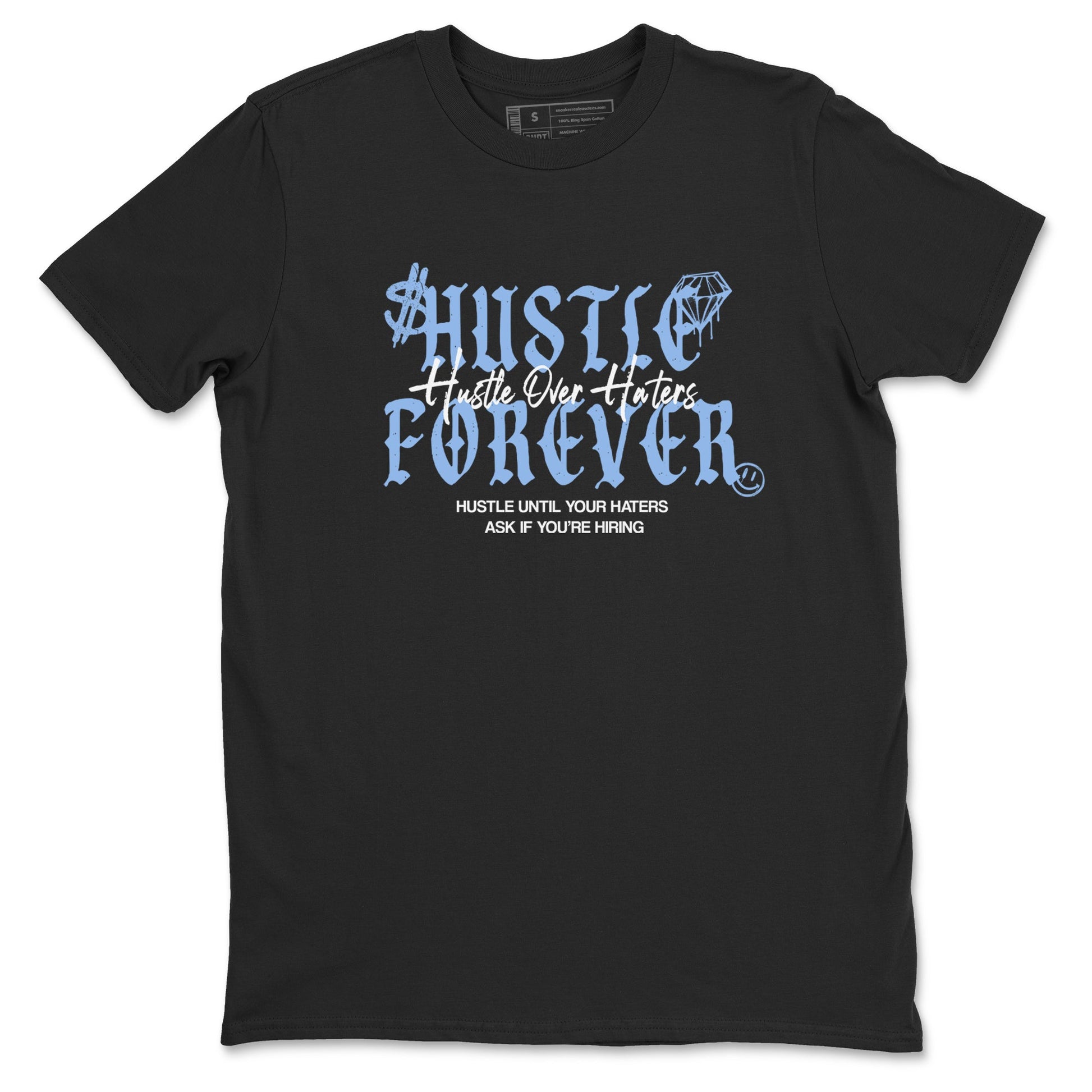 4s Forget Me Not shirts to match jordans Hustle Over Haters sneaker match tees Air Jordan 4 WMNS Aluminummatch shoes to clothes SNRT Sneaker Tees unisex cotton Black 2 shirts
