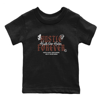 Sneaker match tees – Sneaker Tees To Match Dunk Low Football Shoes – Hustle Over Haters Kids T-Shirt Black 2