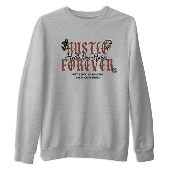 Sneaker match tees – Sneaker Tees To Match Dunk Low Football Shoes – Hustle Over Haters Tee Heather Grey 2