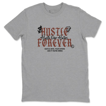 Sneaker match tees – Sneaker Tees To Match Dunk Low Football Shoes – Hustle Over Haters Tee Heather Grey 2