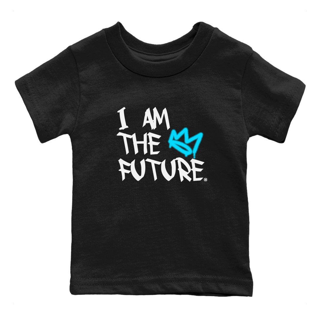 AJ9 Powder Blue shirt to match jordans I Am The Future sneaker tees Air Jordan 9 Retro Powder Blue SNRT sneaker release tees baby toddler Black 2 cotton Shirt