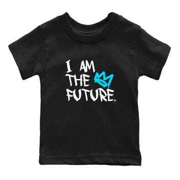 AJ9 Powder Blue shirt to match jordans I Am The Future sneaker tees Air Jordan 9 Retro Powder Blue SNRT sneaker release tees baby toddler Black 2 cotton Shirt