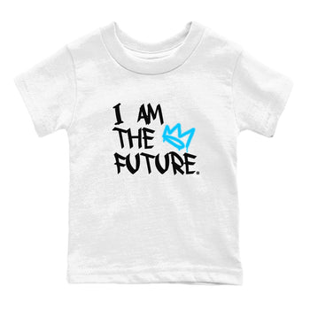 AJ9 Powder Blue shirt to match jordans I Am The Future sneaker tees Air Jordan 9 Retro Powder Blue SNRT sneaker release tees baby toddler White 2 cotton Shirt