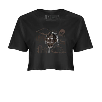 1s Travis Scott Velvet Brown shirts to match jordans I Can Fly best t shirts to wear with jordans Travis Scott x Air Jordan 1 Low OG Velvet Brown match shoes to clothes SNRT Sneaker Tees unisex cotton Black 2 crop tee