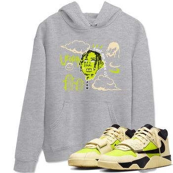 I Can Fly sneaker match t-shirt styled to complete your fit with the Jordan Jumpman Jack Travis Scott Bright Cactus sneakers, shown in Heather Grey 1.