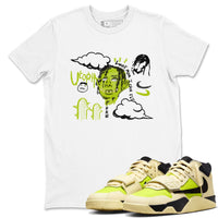 I Can Fly SNRT Sneaker Tees - Jordan Jumpman Jack Travis Scott Bright Cactus
