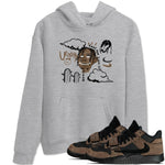 Jordan Jumpman Jack Travis Scott Dark Mocha shirts to match jordans I Can Fly sneaker match tees Jordan Jumpman Jack Travis Scott Dark Mocha SNRT Sneaker Tees streetwear brand Heather Grey 1 unisex cotton tee