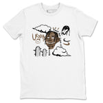 Jordan Jumpman Jack Travis Scott Dark Mocha shirts to match jordans I Can Fly sneaker match tees Jordan Jumpman Jack Travis Scott Dark Mocha SNRT Sneaker Tees streetwear brand White 2 unisex cotton tee