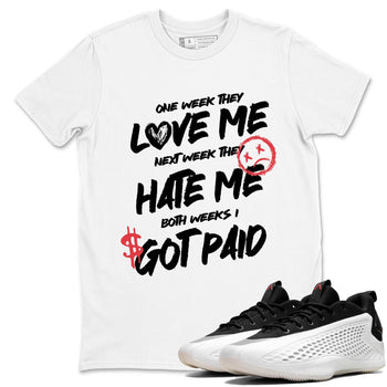 Sneaker Threads – Sneaker Tees To Match Adidas AE 1 Best Of Adi – I Got Paid Graphic Tee White 1. Perfect for Jordan releases 2025 colorways. AE 1 Best Of Adi: Perfect for Anthony Edwards basketball sneaker drops and bold black, white, and red colorways from 2025.