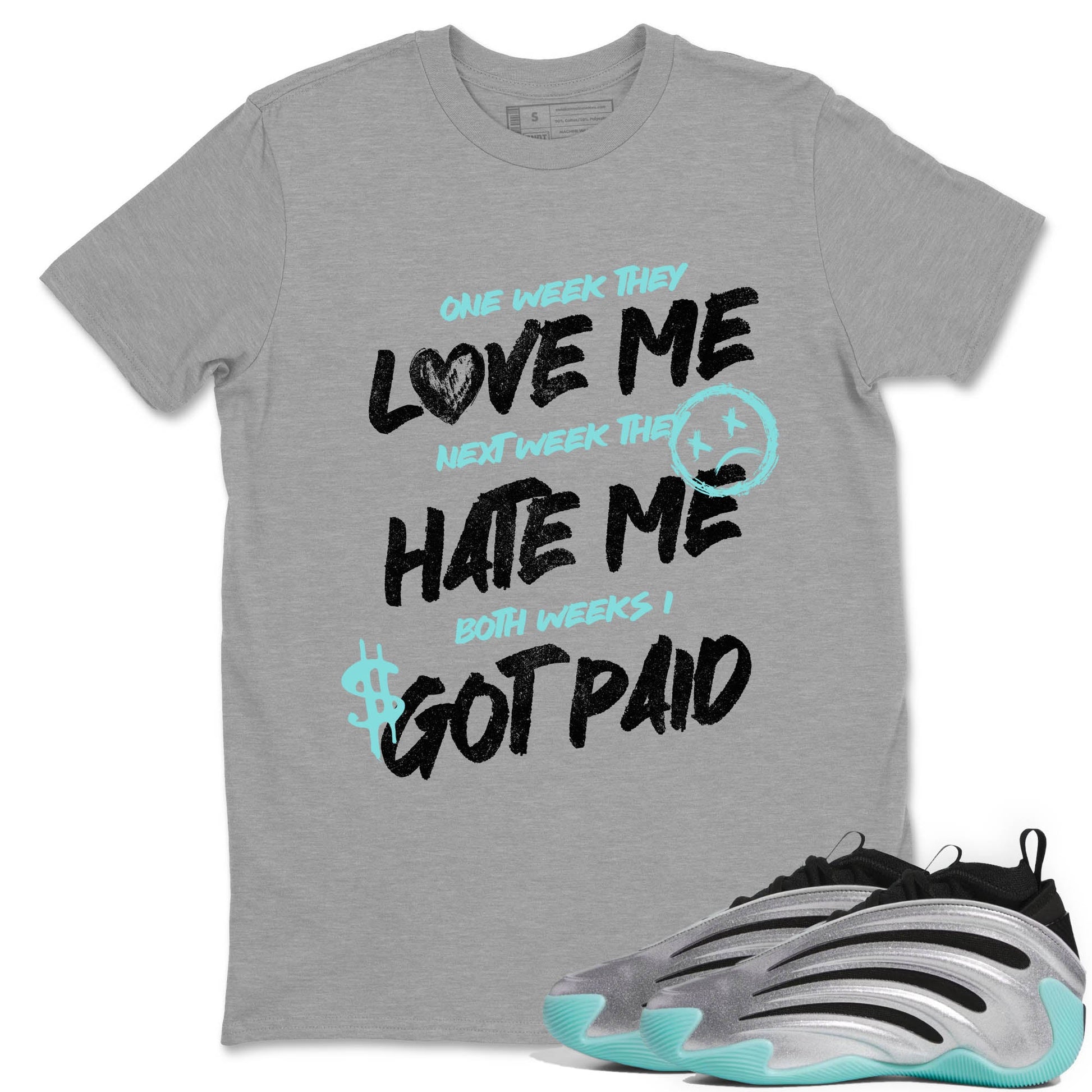 Sneaker Threads – Sneaker Tees To Match Adidas Harden Vol. 9 Uno Chain – I Got Paid Graphic Tee Heather Grey 1. Perfect for Jordan releases 2025 colorways.