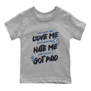 Sneaker Threads – Sneaker Tees To Match Air Foamposite One Carbon Fiber – I Got Paid Youth Graphic Tee Heather Grey 2. Perfect for Jordan releases 2025 colorways.