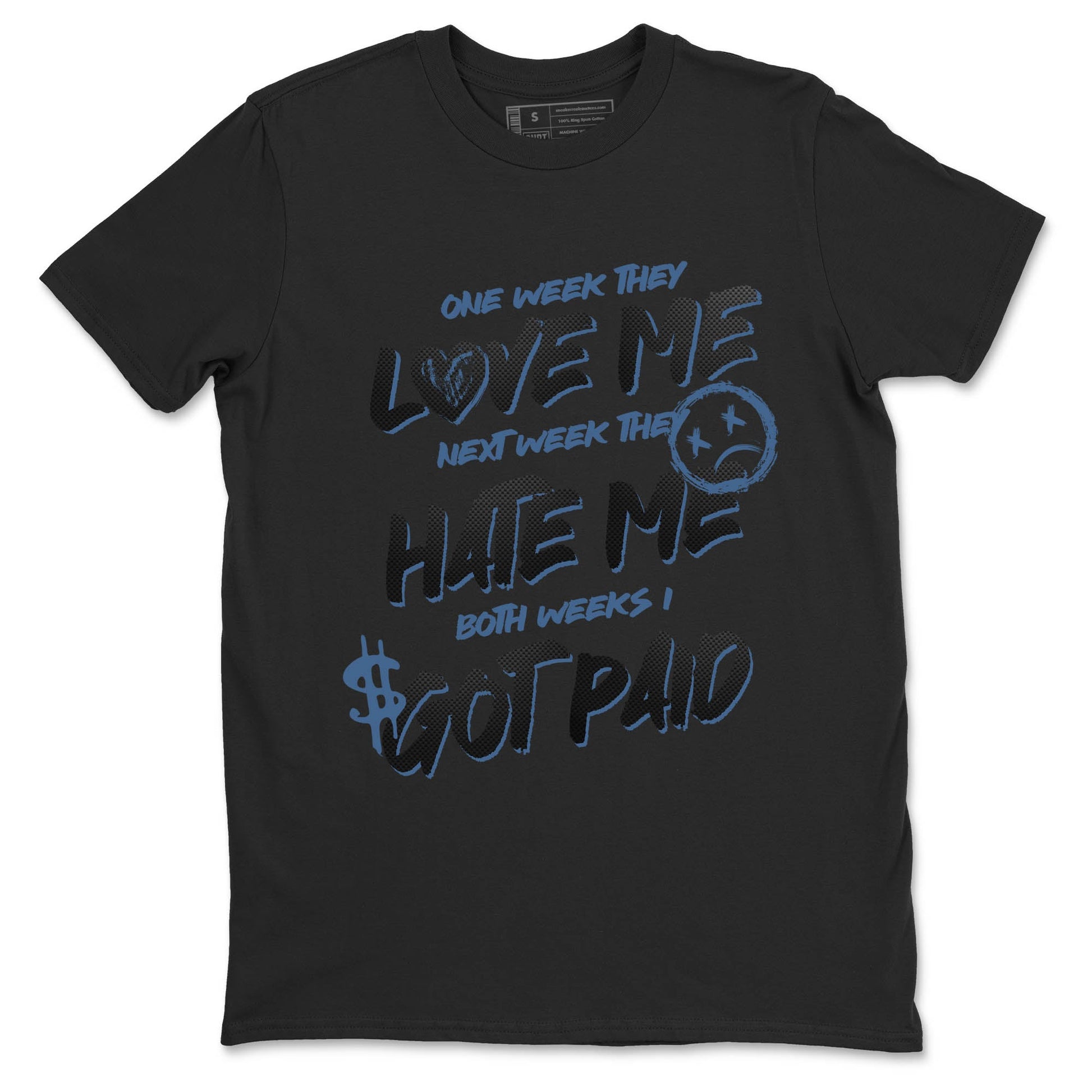Sneaker Threads – Sneaker Tees To Match Air Foamposite One Carbon Fiber – I Got Paid Graphic Tee Black 2. Perfect for Jordan releases 2025 colorways.