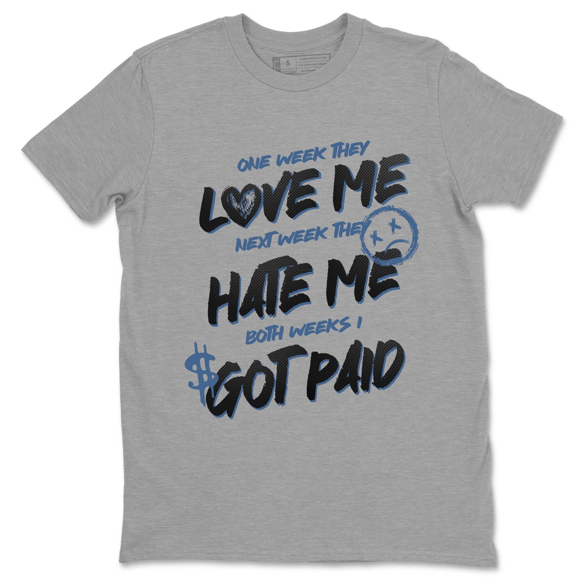 Sneaker Threads – Sneaker Tees To Match Air Foamposite One Carbon Fiber – I Got Paid Graphic Tee Heather Grey 2. Perfect for Jordan releases 2025 colorways.