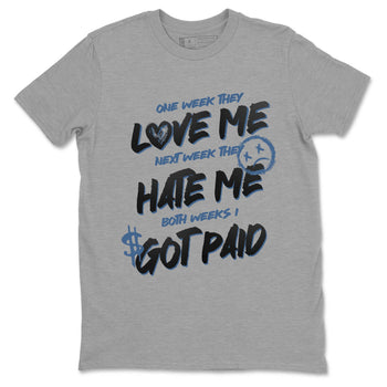 Sneaker Threads – Sneaker Tees To Match Air Foamposite One Carbon Fiber – I Got Paid Graphic Tee Heather Grey 2. Perfect for Jordan releases 2025 colorways.