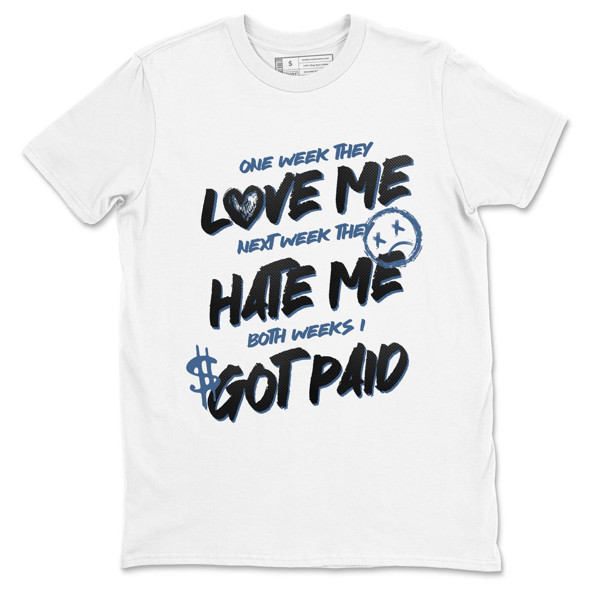 Sneaker Threads – Sneaker Tees To Match Air Foamposite One Carbon Fiber – I Got Paid Graphic Tee White 2. Perfect for Jordan releases 2025 colorways.