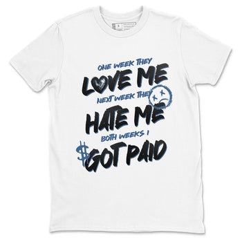 Sneaker Threads – Sneaker Tees To Match Air Foamposite One Carbon Fiber – I Got Paid Graphic Tee White 2. Perfect for Jordan releases 2025 colorways.