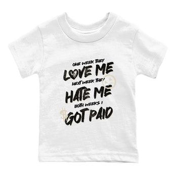 Sneaker Threads – Sneaker Tees To Match Air Foamposite One Pearl – I Got Paid Youth Graphic Tee White 2. Perfect for Jordan releases 2025 colorways.