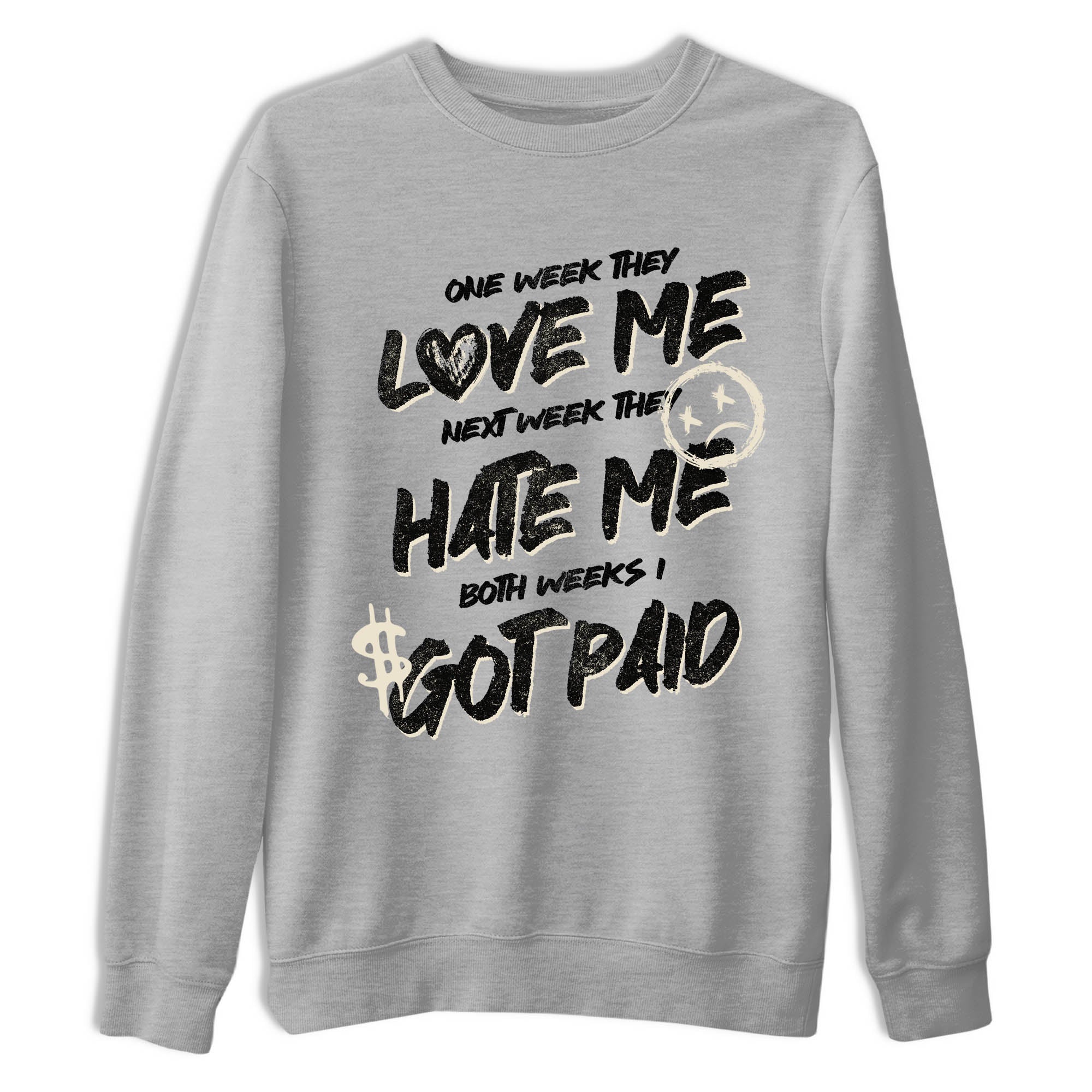 Sneaker Threads – Sneaker Tees To Match Air Foamposite One Pearl – I Got Paid Graphic Tee Heather Grey 2. Perfect for Jordan releases 2025 colorways.