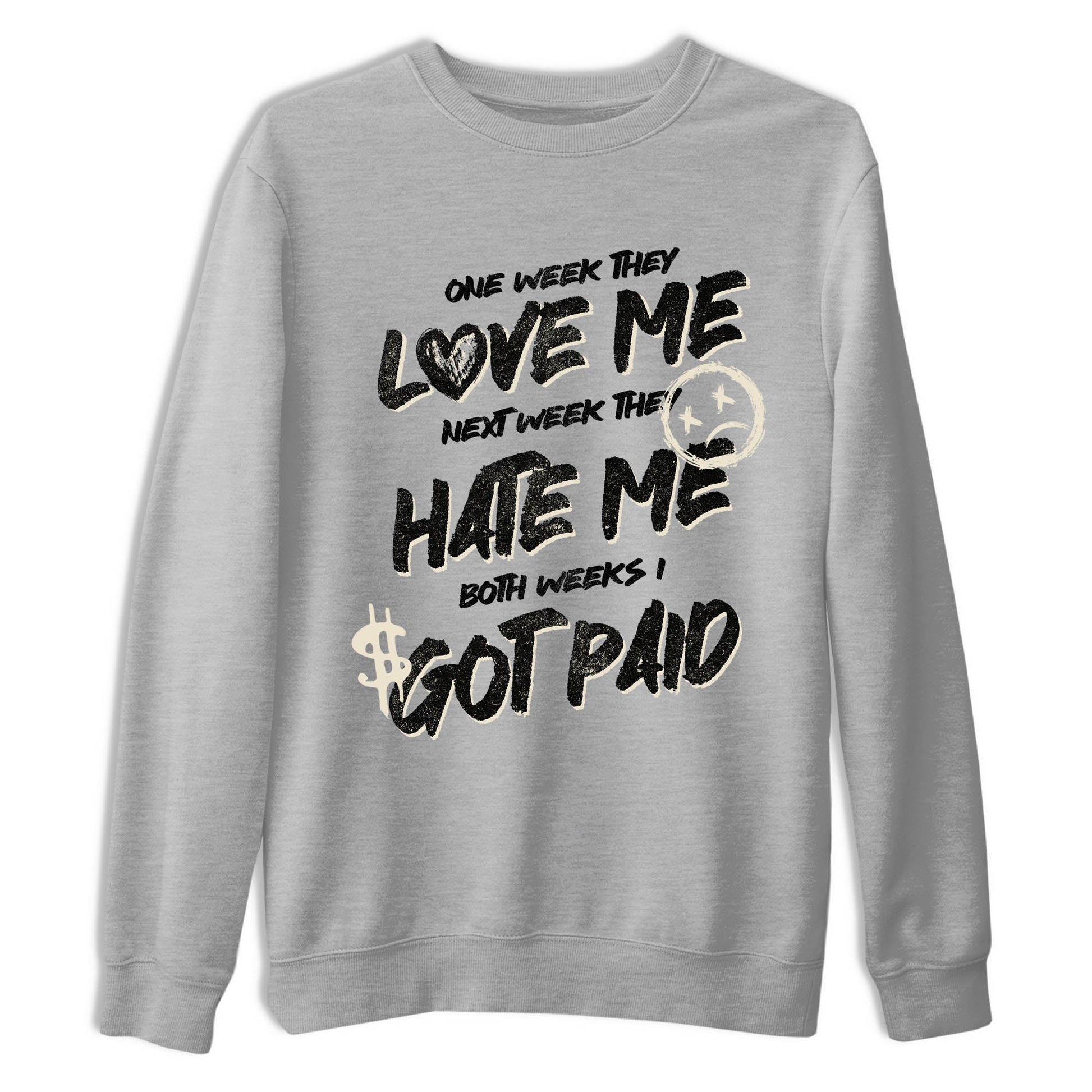 Sneaker Threads – Sneaker Tees To Match Air Foamposite One Pearl – I Got Paid Graphic Tee Heather Grey 2. Perfect for Jordan releases 2025 colorways.