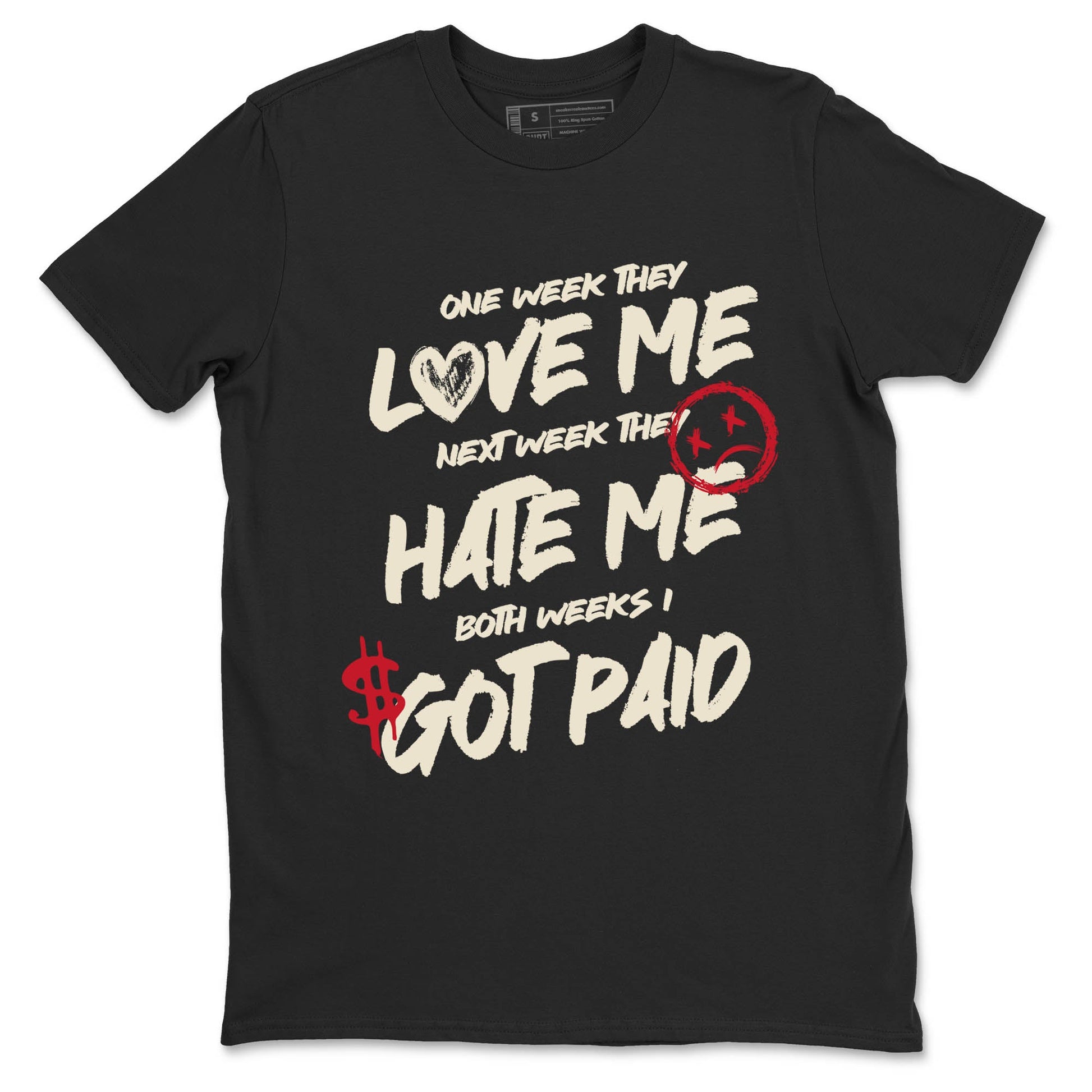 Sneaker Threads – Sneaker Tees To Match Air Foamposite One Pearl – I Got Paid Graphic Tee Black 2. Perfect for Jordan releases 2025 colorways.