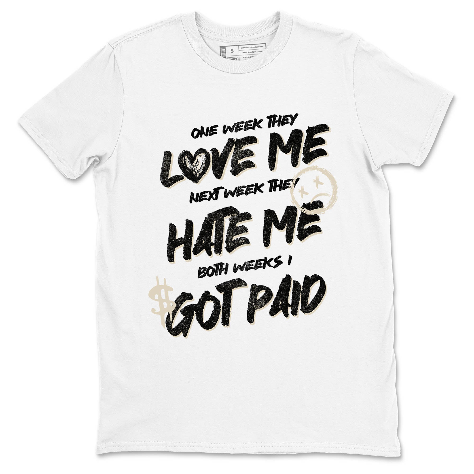 Sneaker Threads – Sneaker Tees To Match Air Foamposite One Pearl – I Got Paid Graphic Tee White 2. Perfect for Jordan releases 2025 colorways.