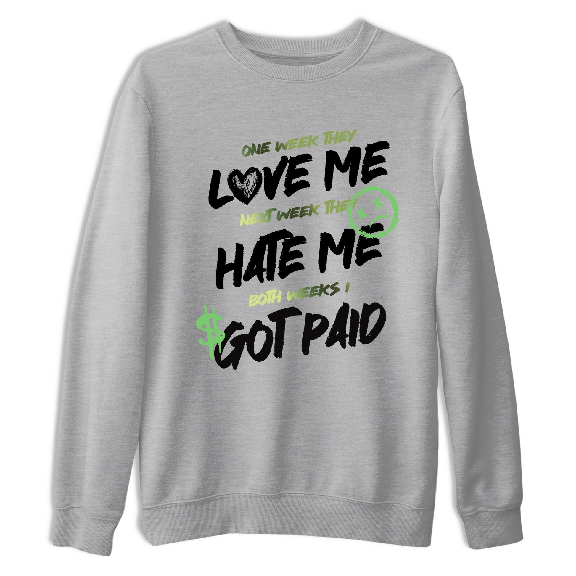 Sneaker match tees – Sneaker Tees To Match Air Foamposite One Pine Green Shoes – I Got Paid Tee Heather Grey 2