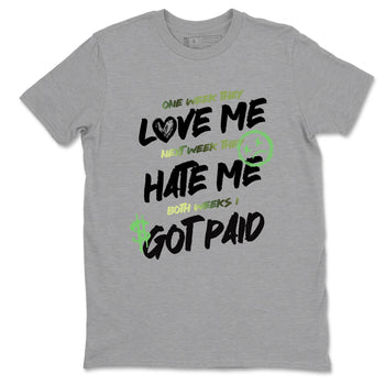 Sneaker match tees – Sneaker Tees To Match Air Foamposite One Pine Green Shoes – I Got Paid Tee Heather Grey 2