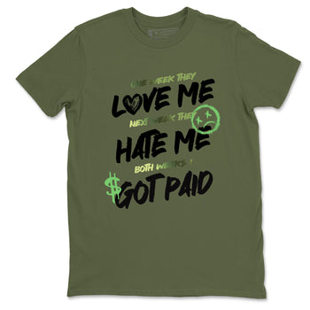 Sneaker match tees – Sneaker Tees To Match Air Foamposite One Pine Green Shoes – I Got Paid Tee Military Green 2