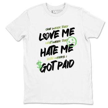 Sneaker match tees – Sneaker Tees To Match Air Foamposite One Pine Green Shoes – I Got Paid Tee White 2