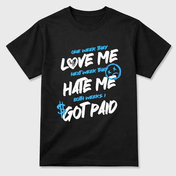 Best Sneakerfit Graphic Tee. Graphic Outfits. Sneaker Tees To Match Air Foamposite Pro University Blue Sneakers – I Got Paid Tee Black 2