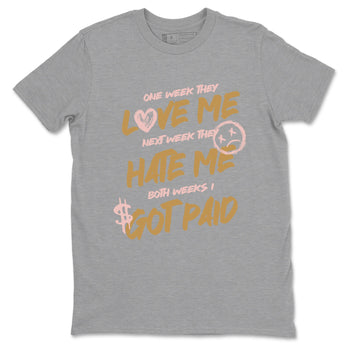 AF1 Linen shirts to match jordans I Got Paid sneaker match tees Air Force 1 Linen match shoes to clothes SNRT Sneaker Tees unisex cotton Heather Grey 2 shirts