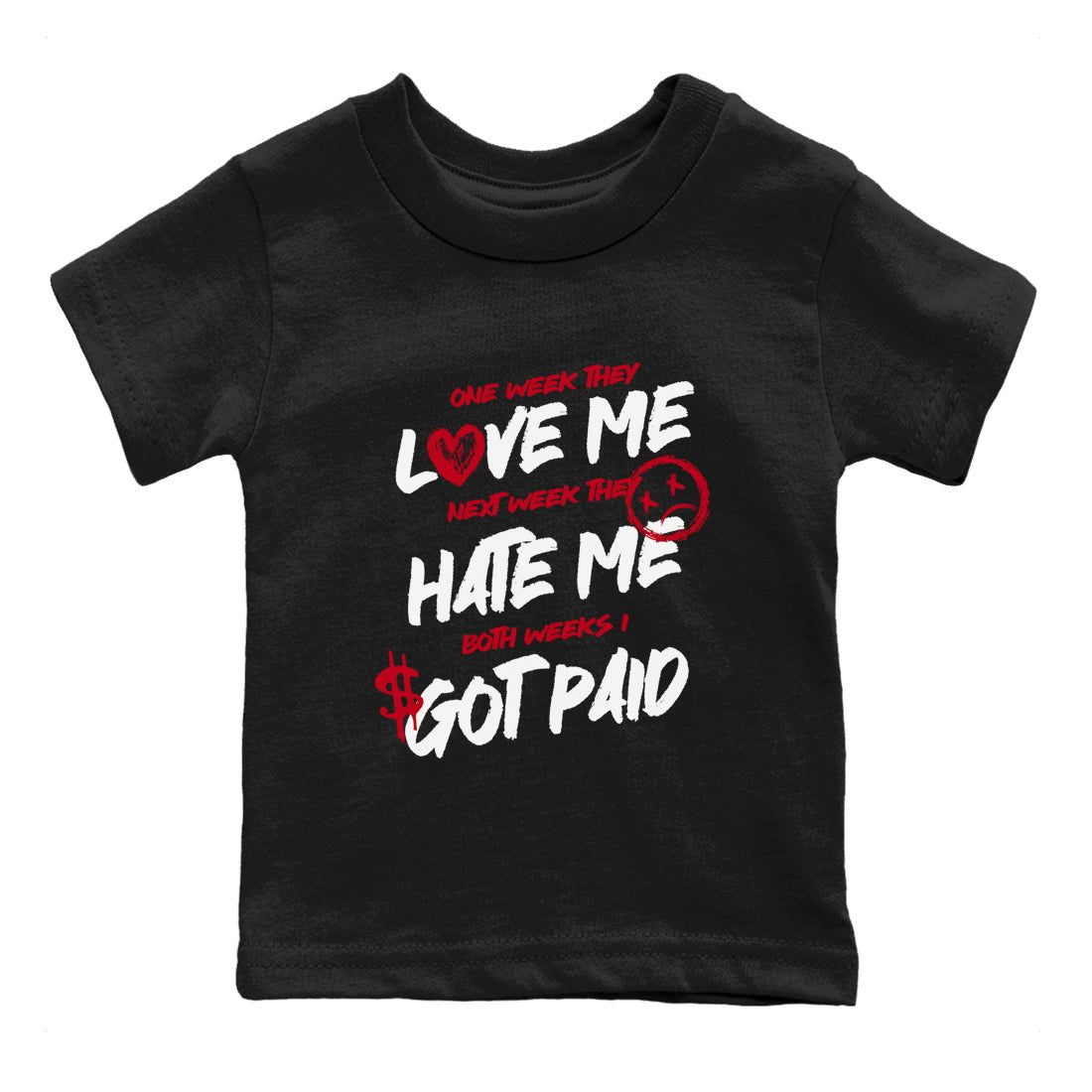 1s '85 Bred shirts to match jordans I Got Paid best t shirts to wear with jordans Air Jordan 1 High '85 Bred match shoes to clothes SNRT Sneaker Tees Youth Baby Black 2 tee