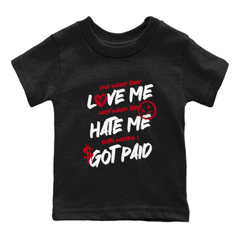 1s '85 Bred shirts to match jordans I Got Paid best t shirts to wear with jordans Air Jordan 1 High '85 Bred match shoes to clothes SNRT Sneaker Tees Youth Baby Black 2 tee