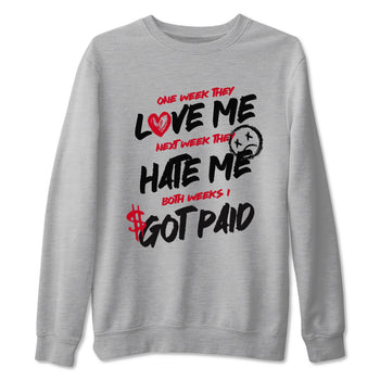 1s '85 Bred shirts to match jordans I Got Paid best t shirts to wear with jordans Air Jordan 1 High '85 Bred match shoes to clothes SNRT Sneaker Tees unisex cotton Heather Grey 2 shirts