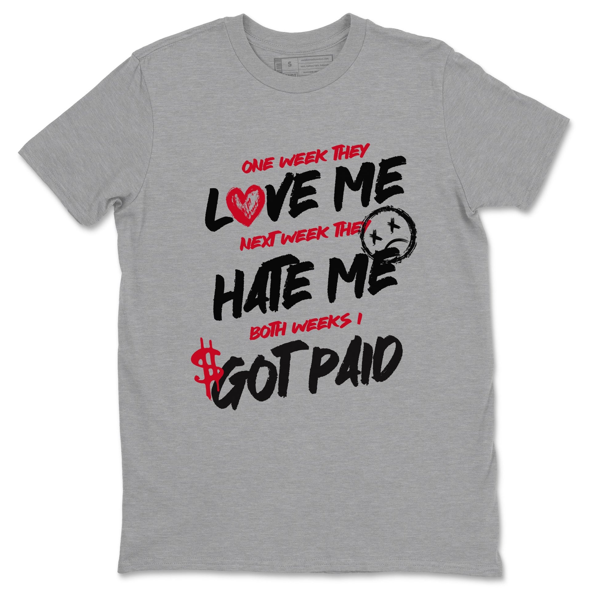 1s '85 Bred shirts to match jordans I Got Paid best t shirts to wear with jordans Air Jordan 1 High '85 Bred match shoes to clothes SNRT Sneaker Tees unisex cotton Heather Grey 2 shirts
