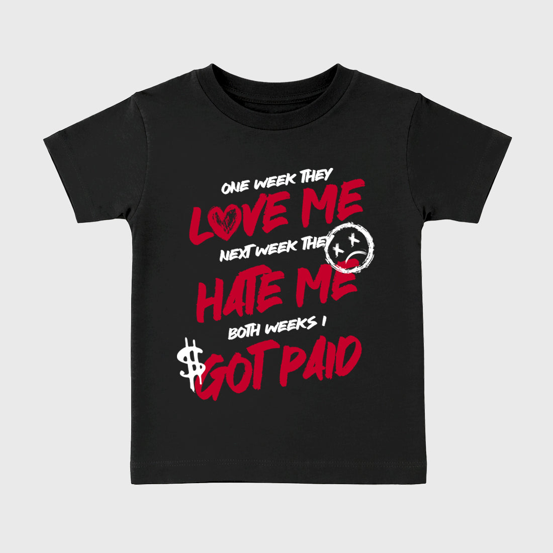 Sneaker match tees – Sneaker Tees To Match Air Jordan 1 Banned Shoes – I Got Paid Kids T-Shirt Black 2