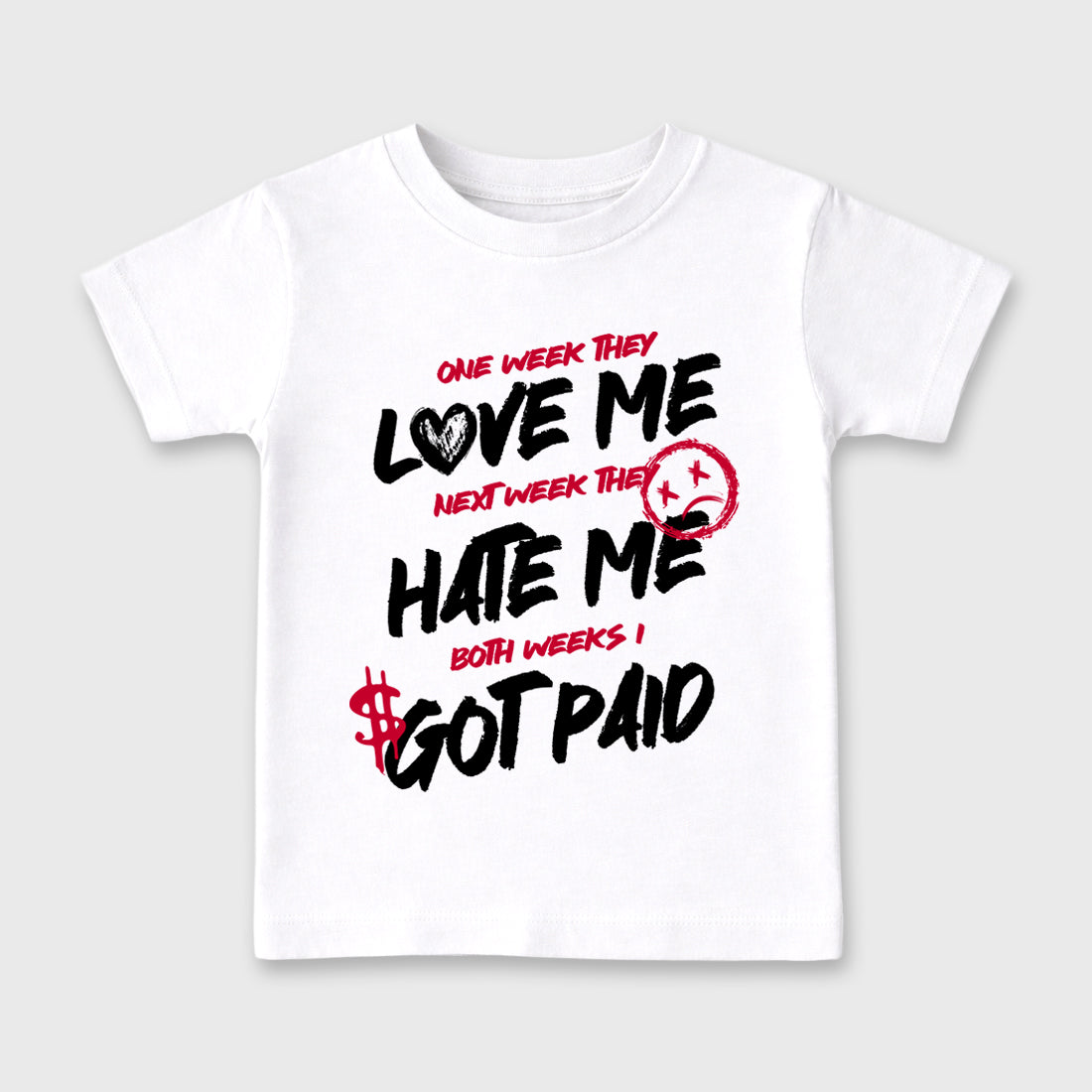 Sneaker match tees – Sneaker Tees To Match Air Jordan 1 Banned Shoes – I Got Paid Kids T-Shirt White 2