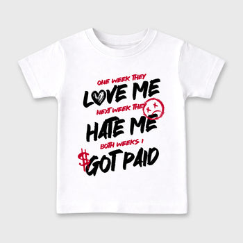Sneaker match tees – Sneaker Tees To Match Air Jordan 1 Banned Shoes – I Got Paid Kids T-Shirt White 2