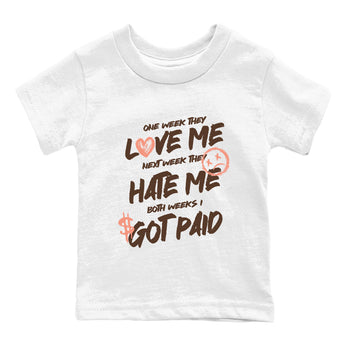 Sneaker match tees – Sneaker Tees To Match Air Jordan 1 Baroque Brown Shoes – I Got Paid Kids T-Shirt White 2