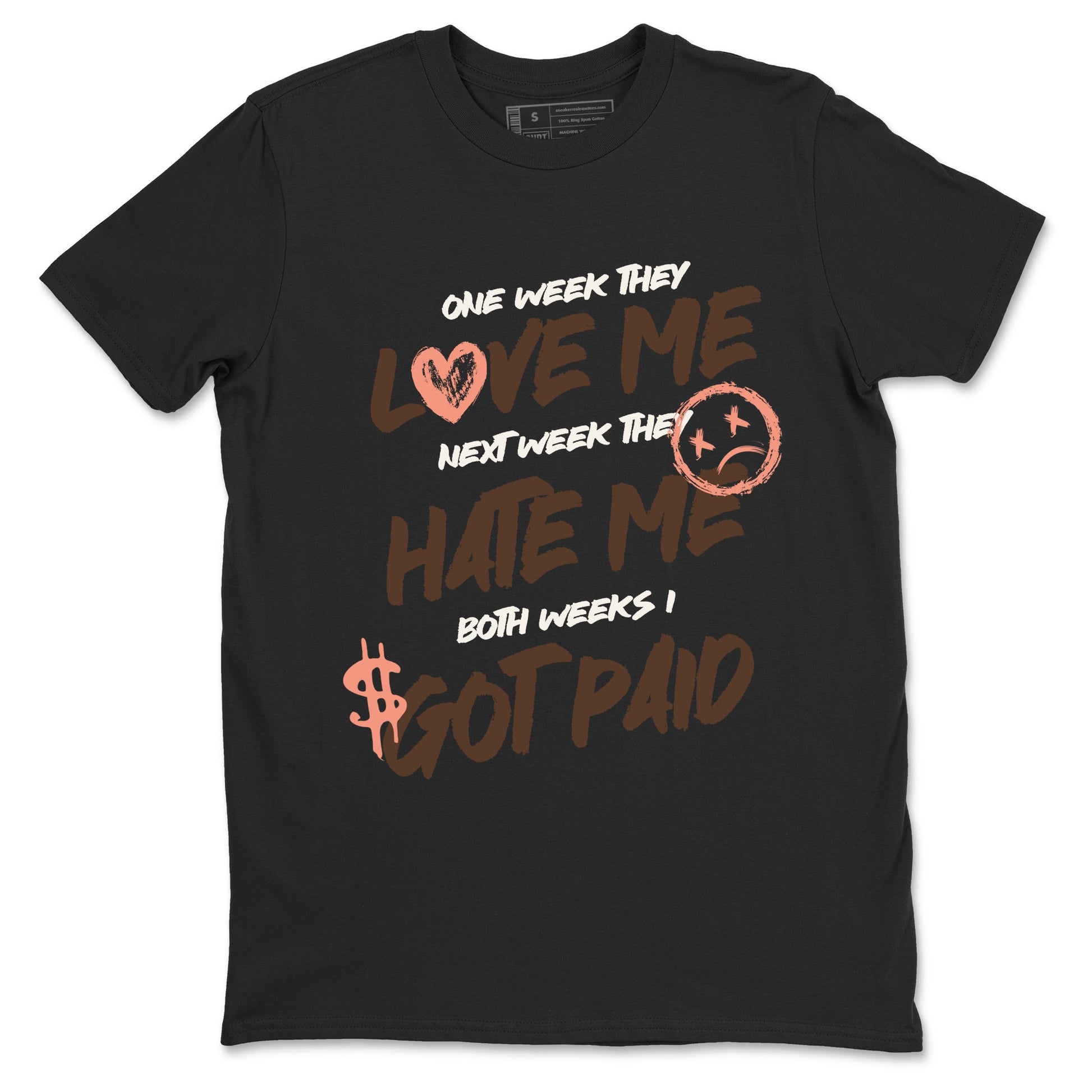 Sneaker match tees – Sneaker Tees To Match Air Jordan 1 Baroque Brown Shoes – I Got Paid Tee Black 2