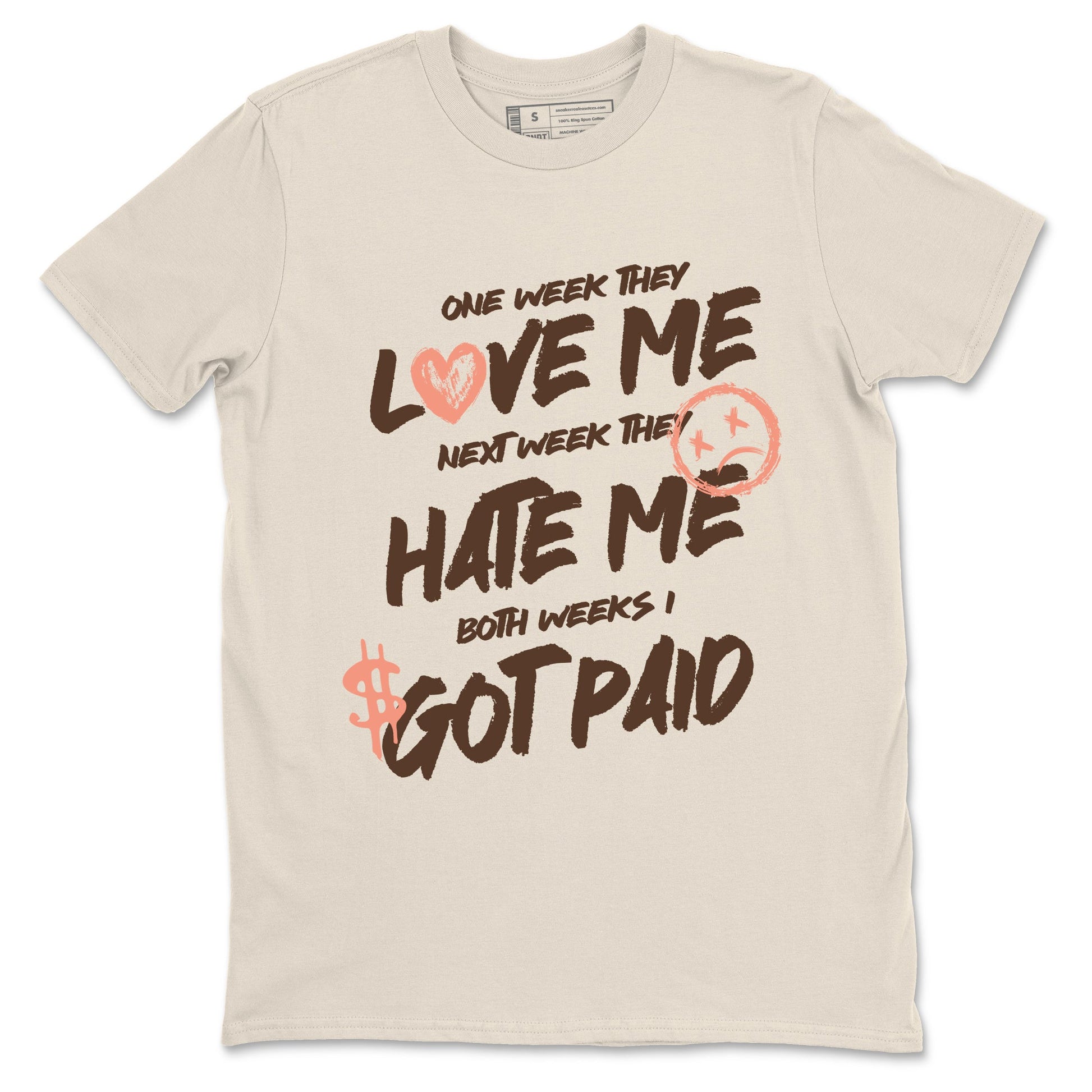 Sneaker match tees – Sneaker Tees To Match Air Jordan 1 Baroque Brown Shoes – I Got Paid Tee Natural 2