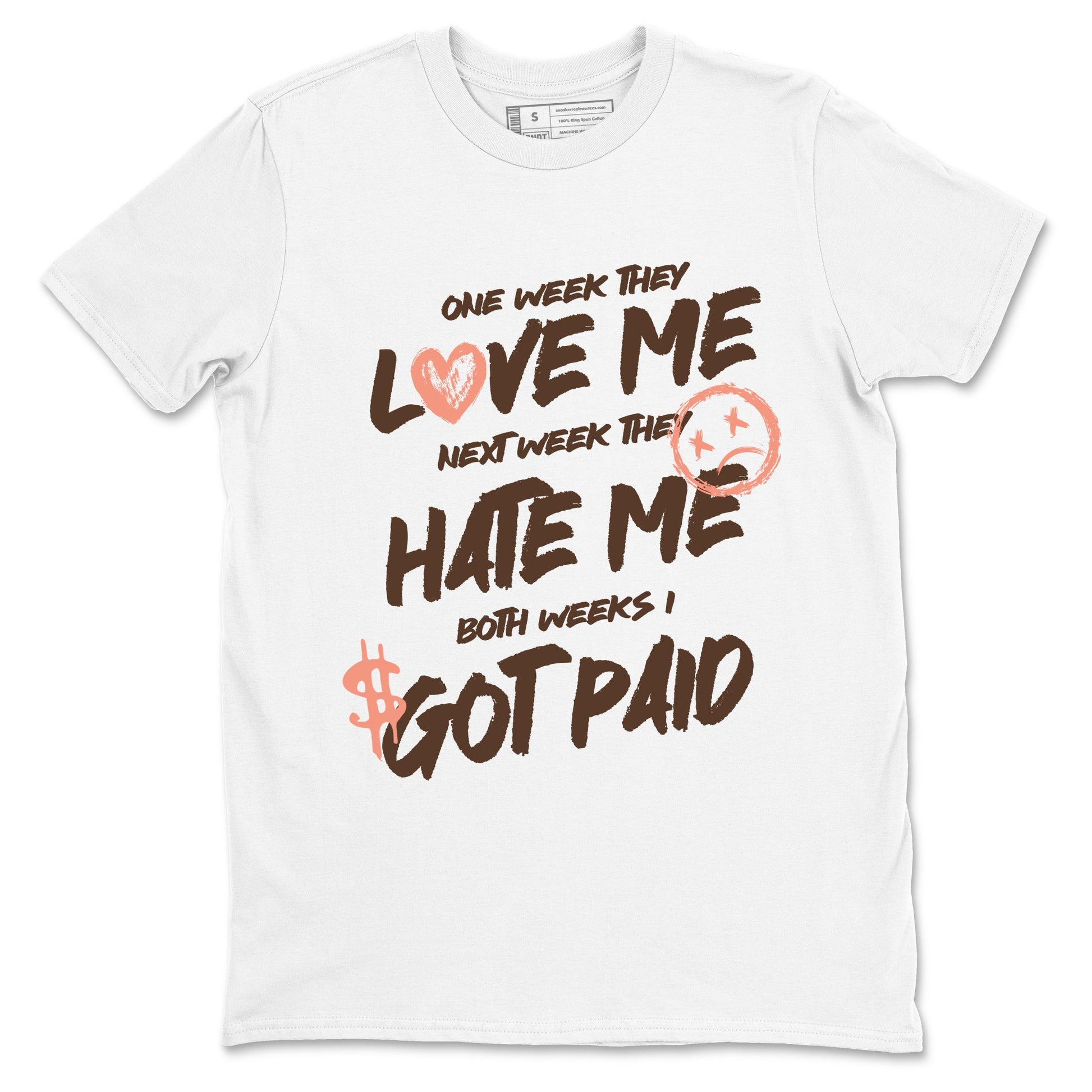 Sneaker match tees – Sneaker Tees To Match Air Jordan 1 Baroque Brown Shoes – I Got Paid Tee White 2