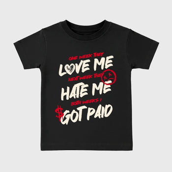 Sneaker match tees – Sneaker Tees To Match Air Jordan 1 Flight Club Shoes – I Got Paid Kids T-Shirt Black 2