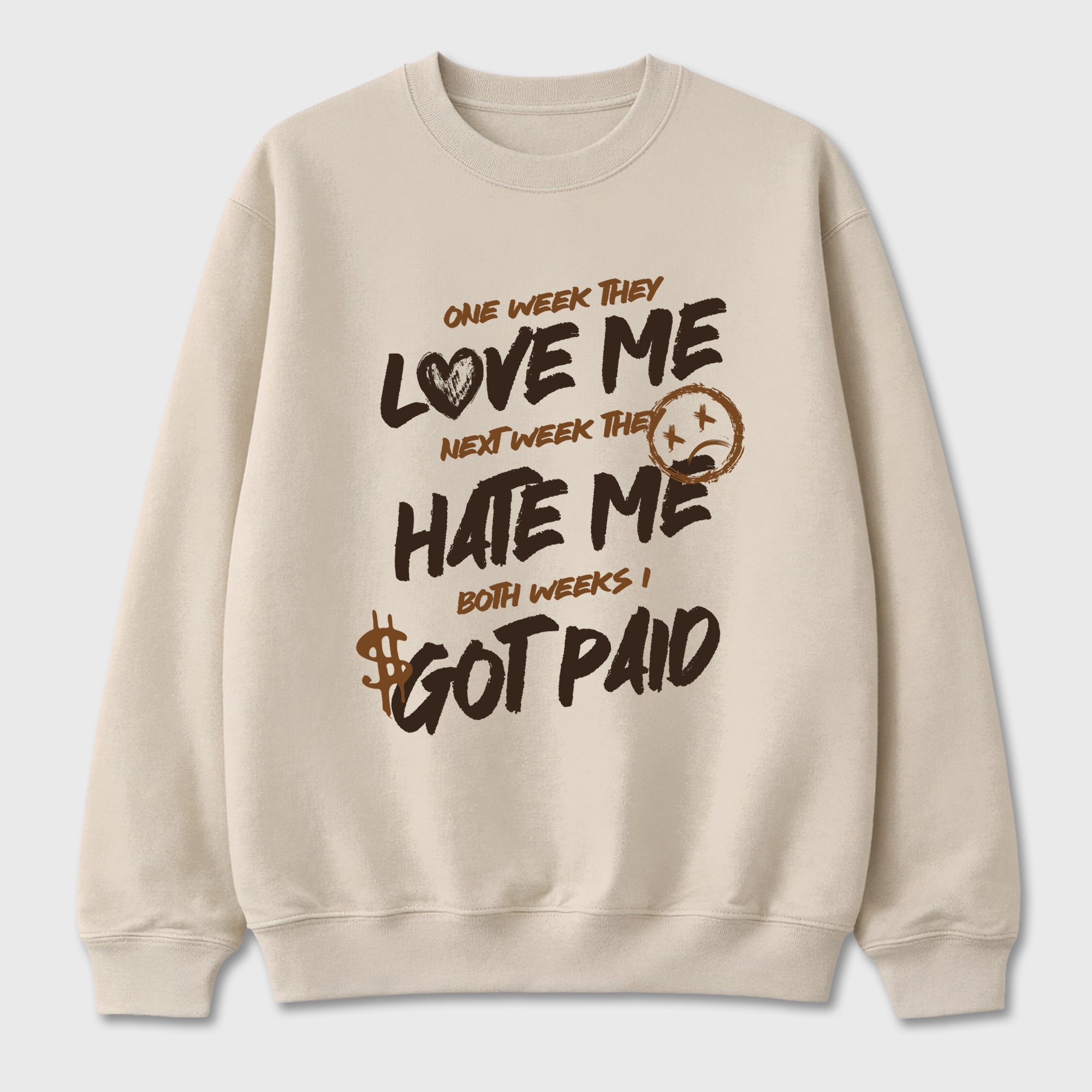 I Got Paid Graphic T-Shirt featuring original streetwear artwork designed to match the Air Jordan 1 Love Letter. Natural 2 Graphic Tee.