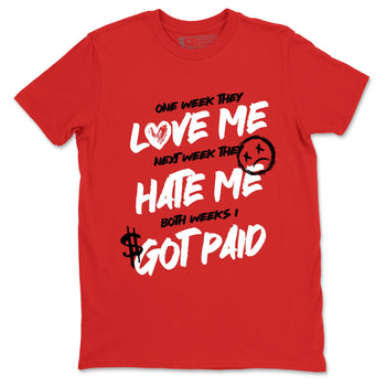Best Sneakerfit graphic tee – Sneaker Tees To Match Air Jordan 1 Low Chicago Sneakers – I Got Paid Tee Red 2