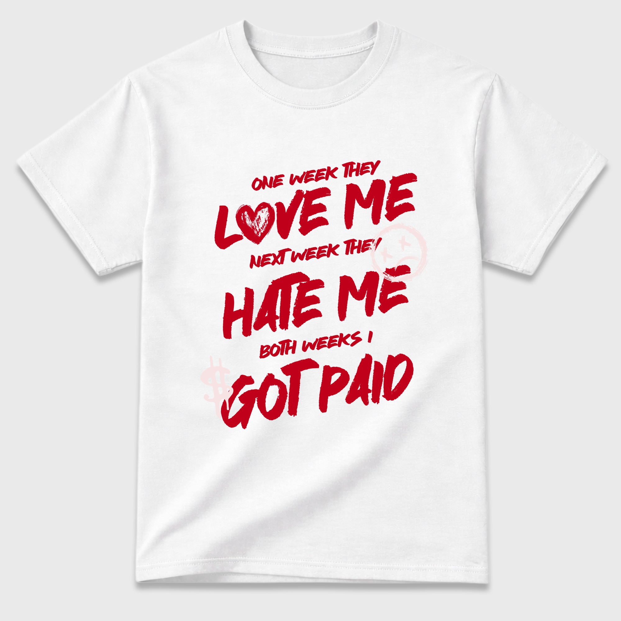I Got Paid Graphic T-Shirt featuring original streetwear artwork designed to match the Air Jordan 1 Nails and Grails. White 2 Graphic T-Shirt.