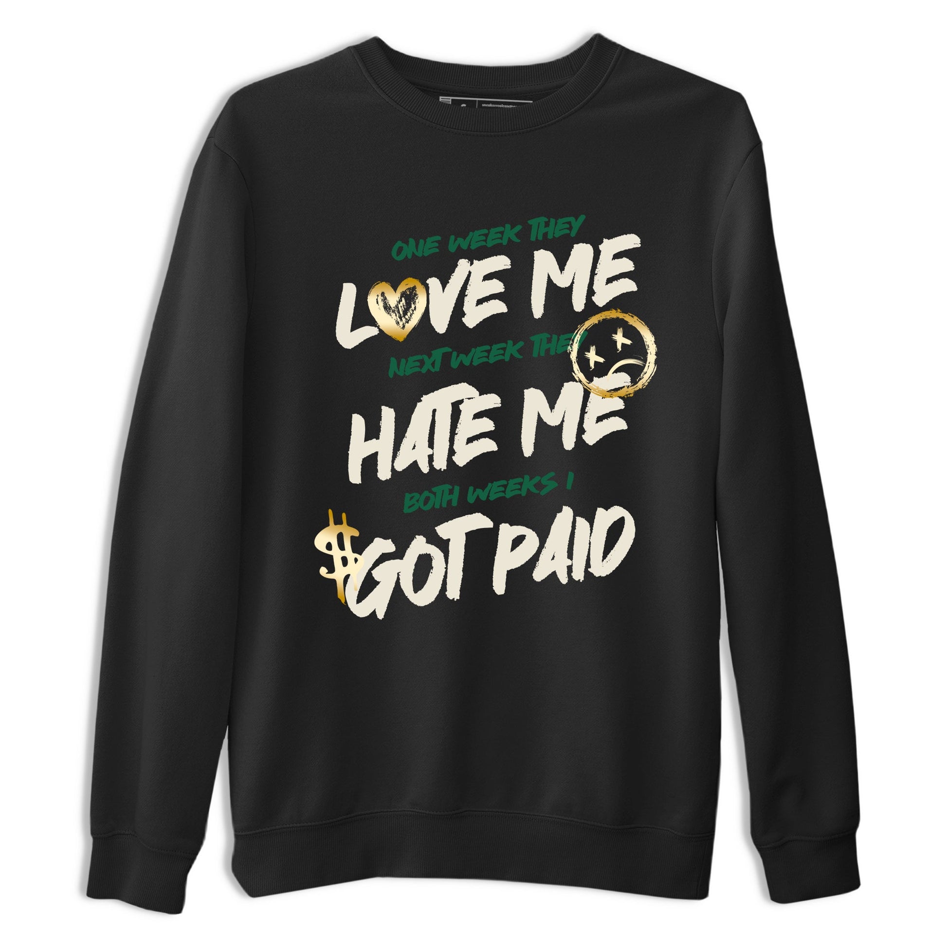Sneaker Threads – Sneaker Tees To Match Air Jordan 1 Pro Green – I Got Paid Graphic Tee Black 2. Perfect for Jordan releases 2025 colorways.