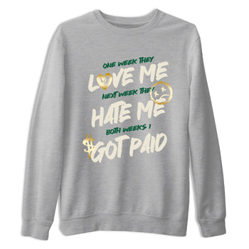 Sneaker Threads – Sneaker Tees To Match Air Jordan 1 Pro Green – I Got Paid Graphic Tee Heather Grey 2. Perfect for Jordan releases 2025 colorways.